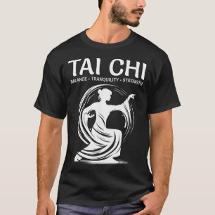 Tai Chi Qigong Crane Martial Arts Yoga Meditation T-Shirt