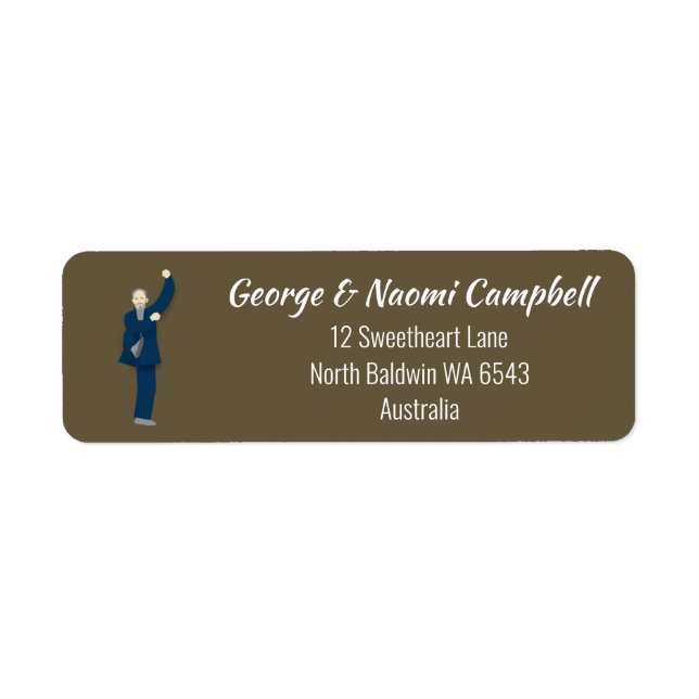 Tai Chi Return Address Label (Front)