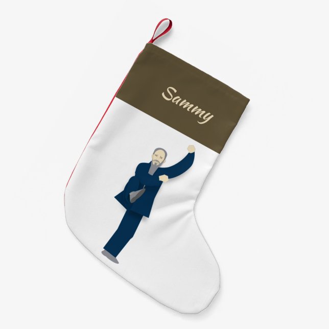Tai Chi Small Christmas Stocking (Front (Hanging))