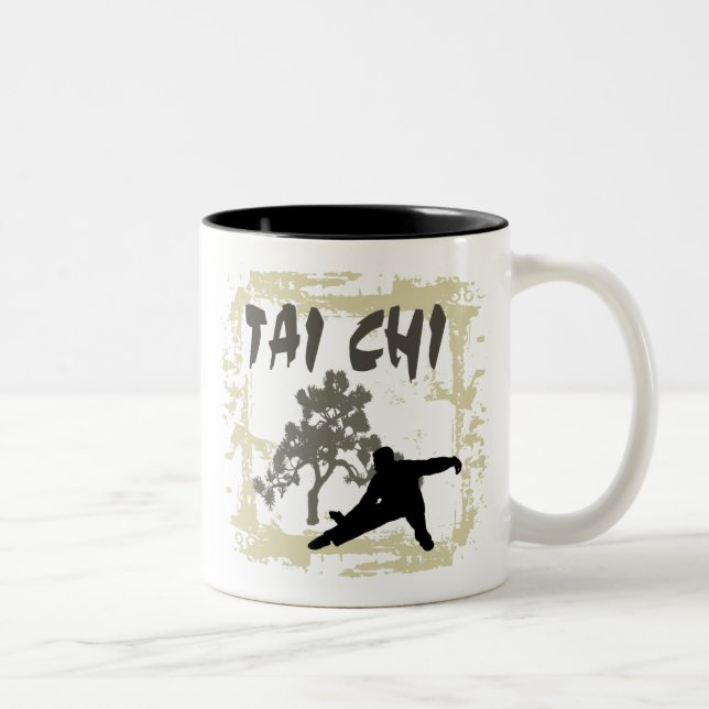 TAI CHI T-Shirts Two-Tone Coffee Mug (Right)