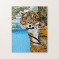 Tai Chi Tiger Illustration