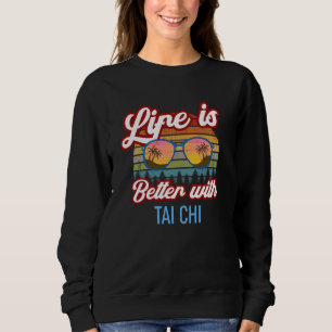 Tai Chi Vintage Sunset Tai Chi Instructor Tai Chi Sweatshirt