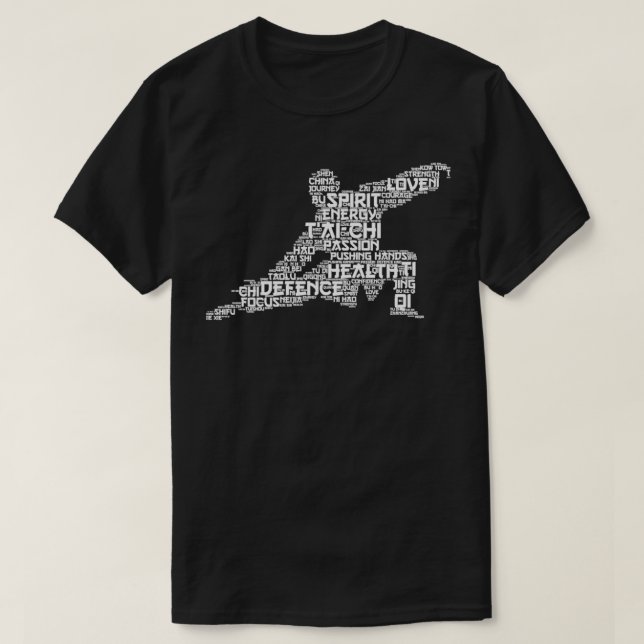 Tai Chi Words T-Shirt (Design Front)