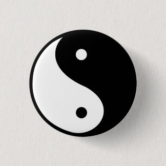 TAi chi YIN & YANG SYMBOL 3 Cm Round Badge
