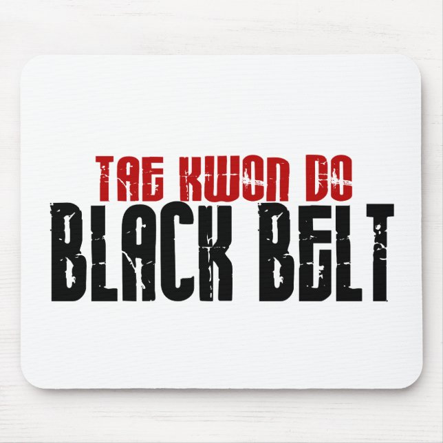 Tai Kwan Do Black Belt Karate Mouse Pad (Front)