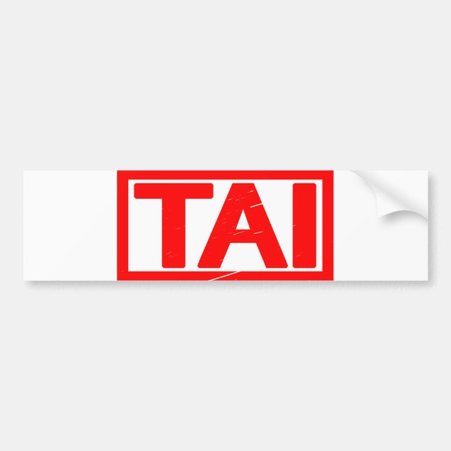 Tai Stamp Bumper Sticker (Front)