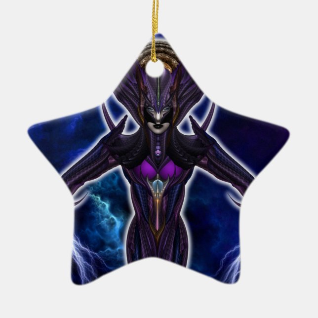 Taidushan Empress Chinsisha Ceramic Tree Decoration (Front)