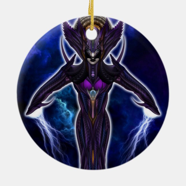 Taidushan Empress Chinsisha Ceramic Tree Decoration (Back)