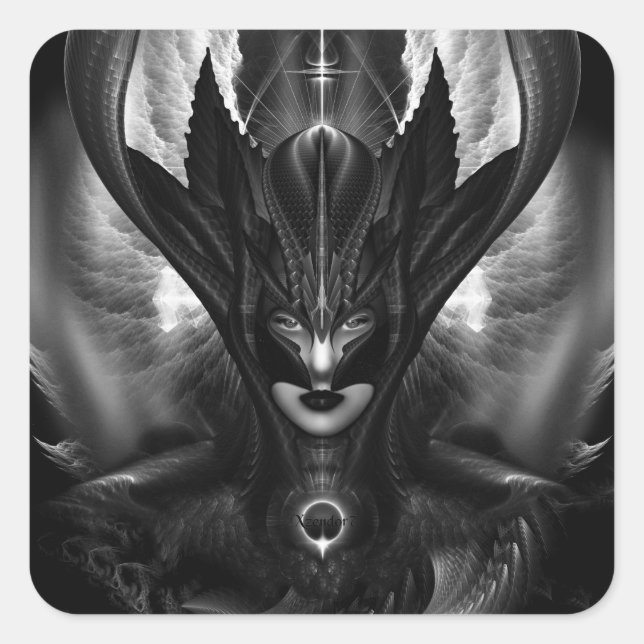 Taidushan Sai TOT BlackSun Square Sticker (Front)