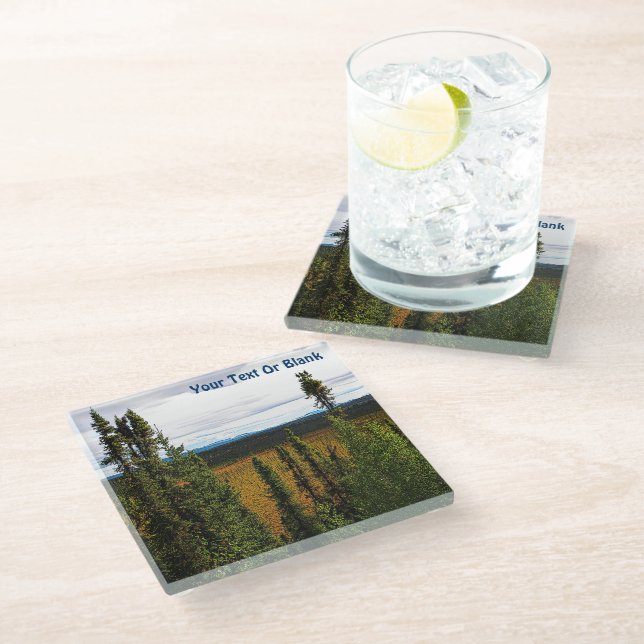 Taiga Summer Glass Coaster (Angled)