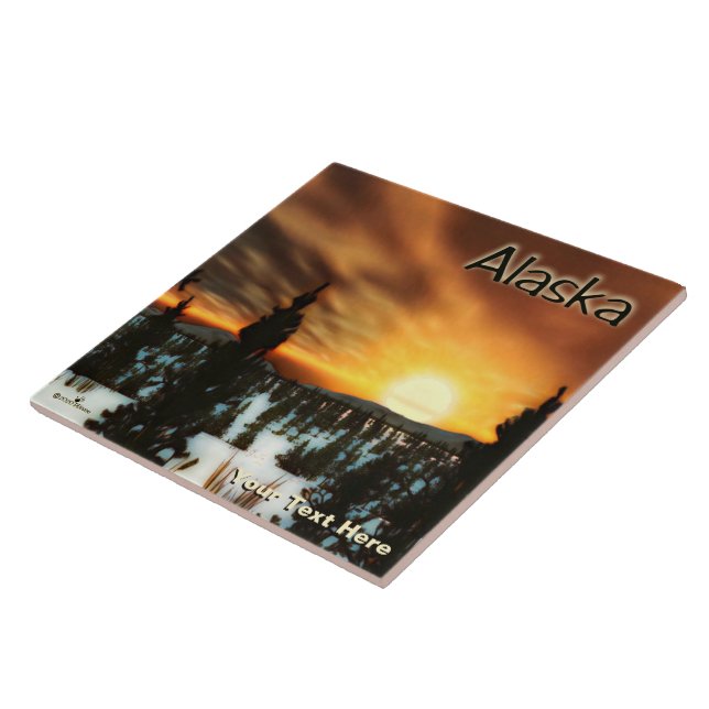Taiga Sun - Alaska Ceramic Tile (Side)