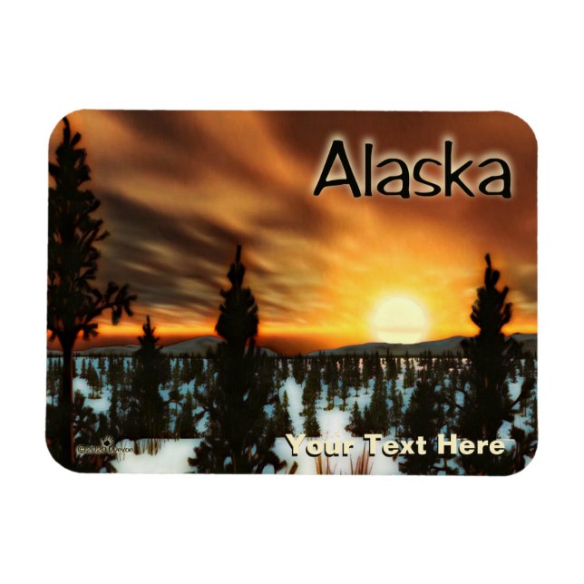 Taiga Sun - Alaska Magnet (Horizontal)