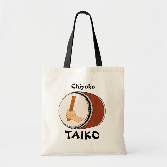Taiko Drum Japanese Drumming Personalised Bag (Front)