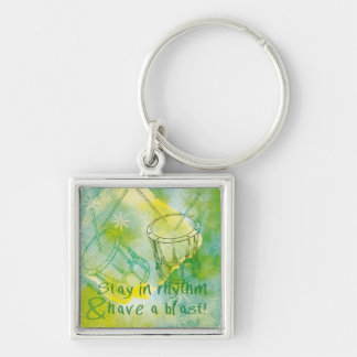 Taiko keychain with cute quote