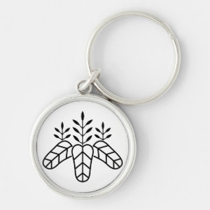 Taiko paulownia key ring