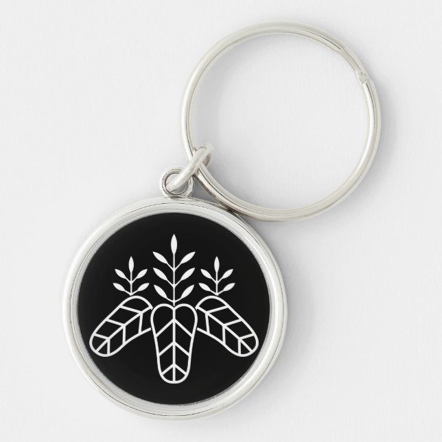 Taiko paulownia key ring (Front)