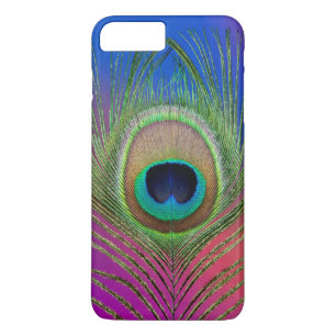 Tail feather of a peacock iPhone 8 plus/7 plus case