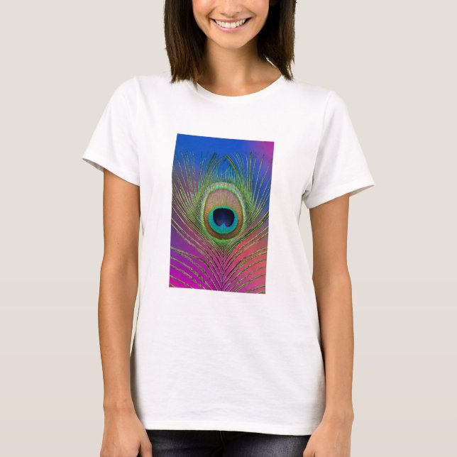 Tail feather of a peacock T-Shirt (Front)