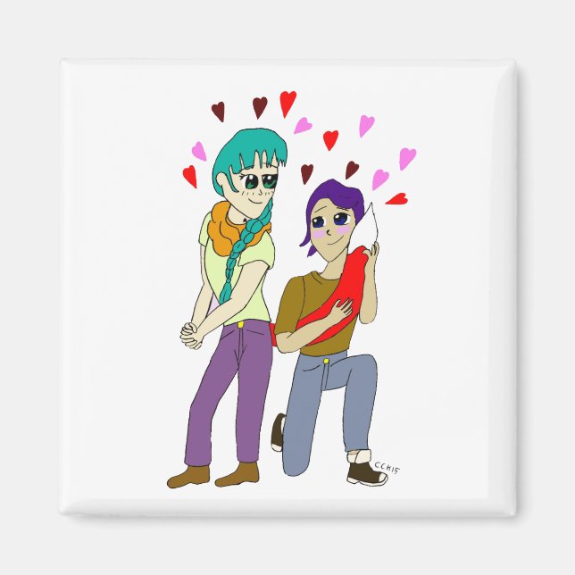 tail love   magnet (Front)