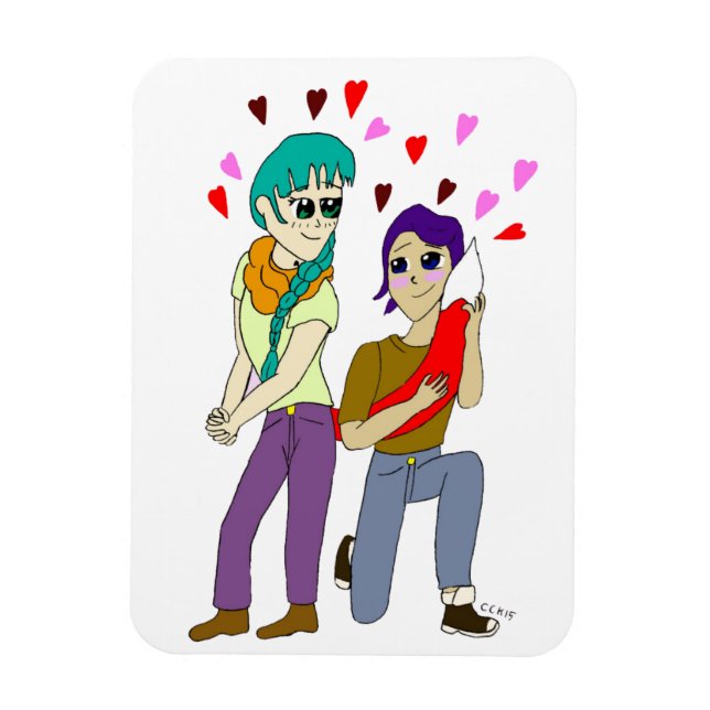tail love   magnet (Vertical)