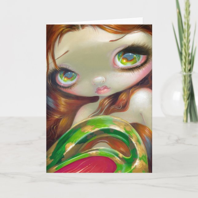 "Tail of Mossy Gold" Greeting Card (Front)