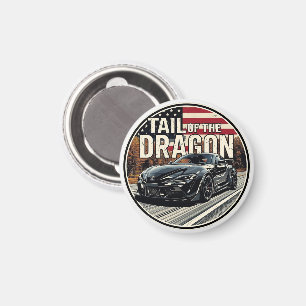Tail of the Dragon Deals Gap sports car road trip  Magnet