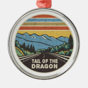Tail Of The Dragon Mountains Metal Ornament