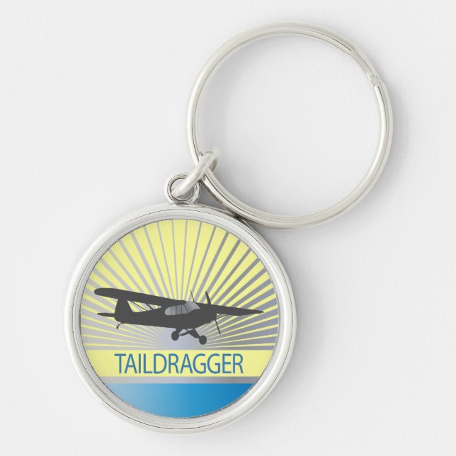 Taildragger Aeroplane Key Ring (Front)