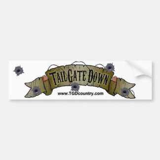 Tailgate Down Bumper Sticker