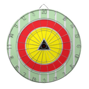 Tailgate Light Green Red Silver Dartboard