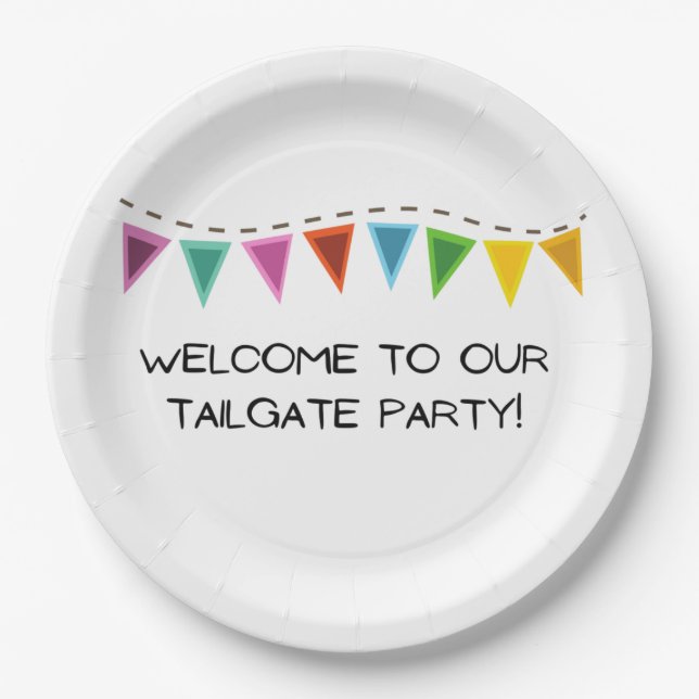 Tailgate Paper Plate (Front)