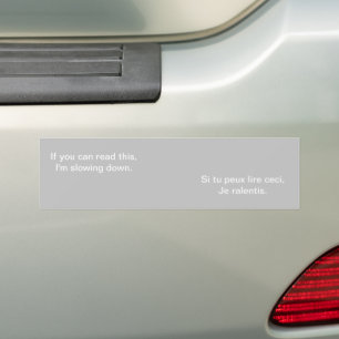Tailgate Slow Down Bumper Sticker