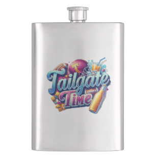 Tailgate Time Hip Flask