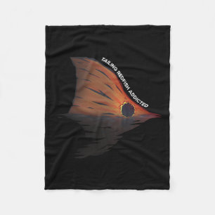 Tailing Redfish Fishing Joke Redfishing Red Drum F Fleece Blanket