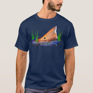 Tailing Redfish Red Drum Fish Redfish Tail T-Shirt