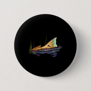 Tailing Redfish Red Drum Fish Shirt Redfish Tail  6 Cm Round Badge