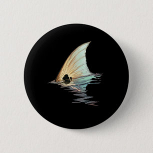 Tailing Redfish Redfish Tail Red Drum Fish Shirt  6 Cm Round Badge