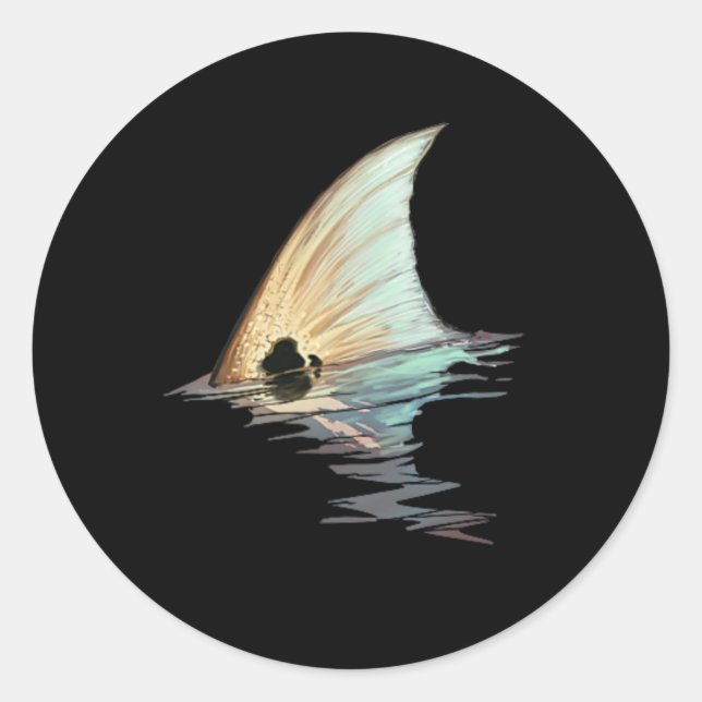 Tailing Redfish Redfish Tail Red Drum Fish Shirt  Classic Round Sticker (Front)