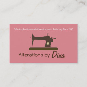 Tailor, Alterations, Tailoring, Seamstress, Tailor Business Card