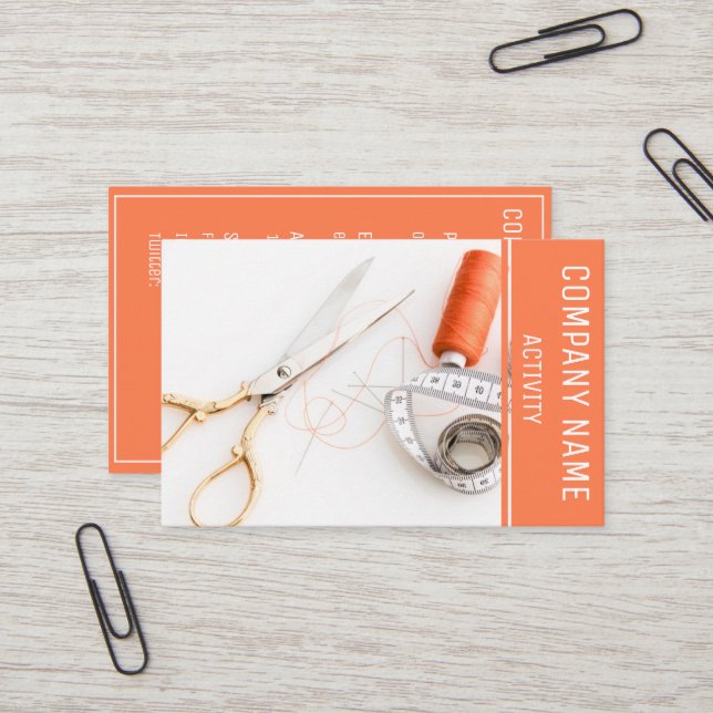 Tailor Business Card (Front/Back In Situ)