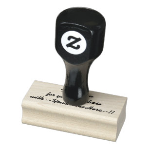 Tailor Made Thank You For Purchase Rubber Stamp