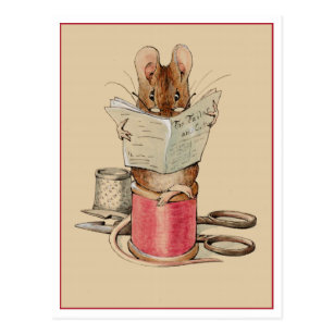 Tailor Mouse by Beatrix Potter Postcard