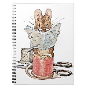 Tailor Mouse on Spool of Thread Notebook