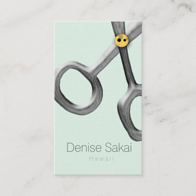 Tailor Scissors Business Card (Front)