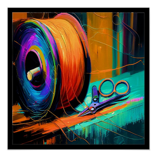 Tailor, Seamstress Poster Matching Business Card  (Front)