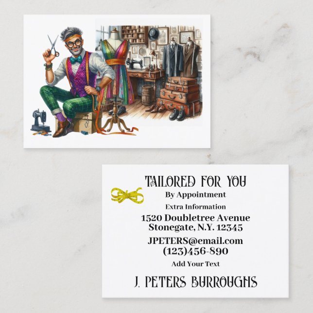 Tailor Sewing Business Card (Front/Back)