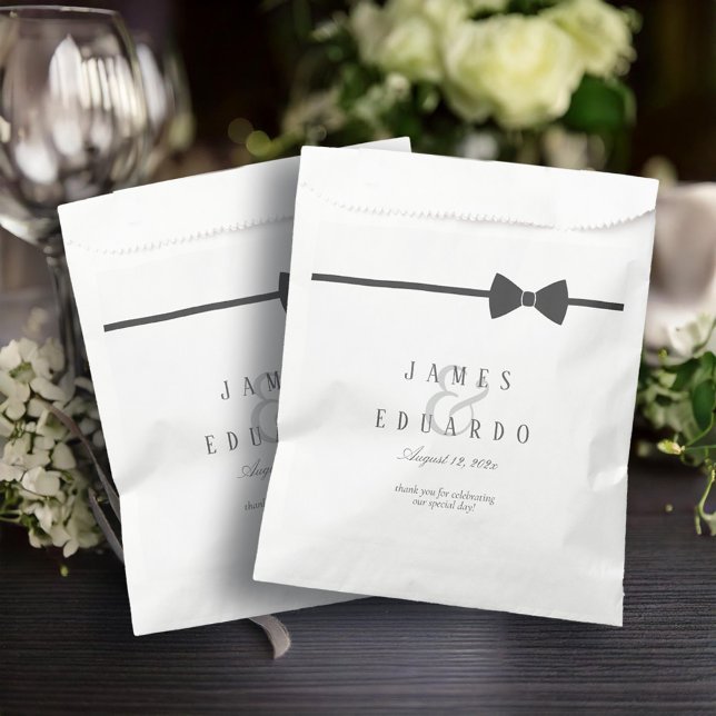 Tailored Black Tie Wedding Thank You ID1090 Favour Bag (Creator Uploaded)