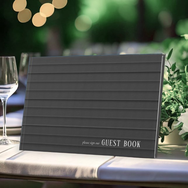 Tailored Black & White Wedding ID1090 Guest Book (Creator Uploaded)