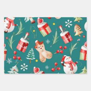 Tailored Noel Gift Wrapping Wrapping Paper Sheet