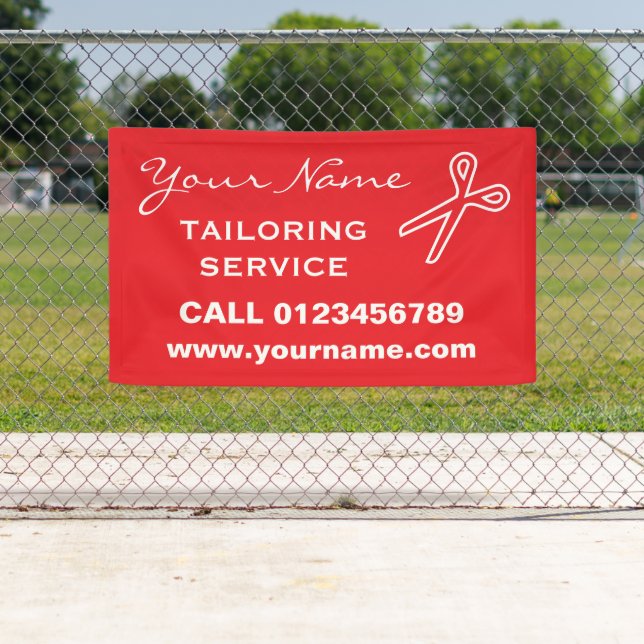 Tailoring service custom advertising banner sign (Insitu)